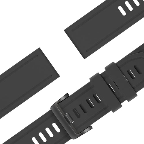 Bandz Garmin D2 Delta S Buckled Silicone Strap (Black)