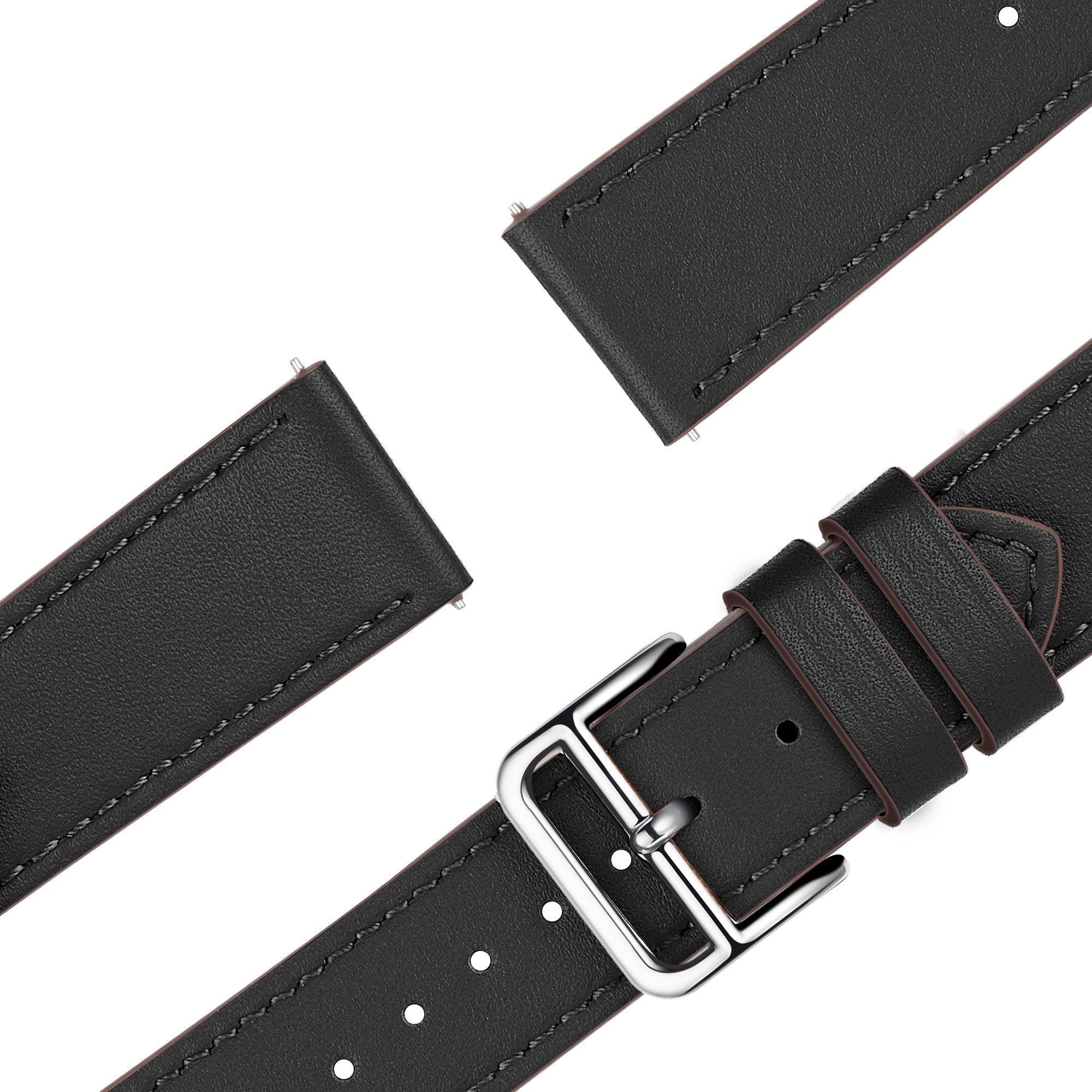 Bandz Bracelet cuir 'Deluxe' Amazfit Cheetah (Pro) (noir)
