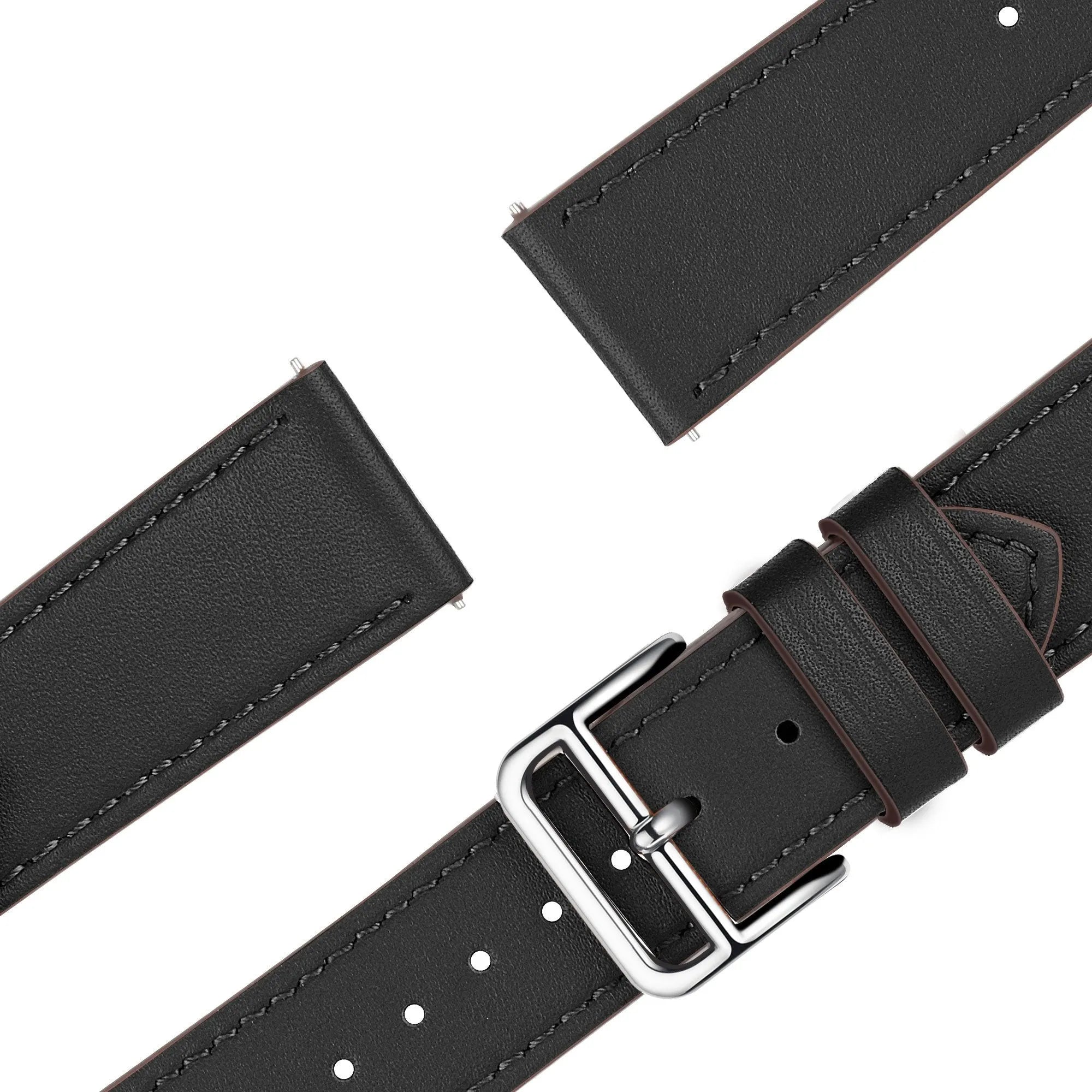 Bandz Correa cuero 'De lujo' Amazfit Cheetah (Pro) (negro)