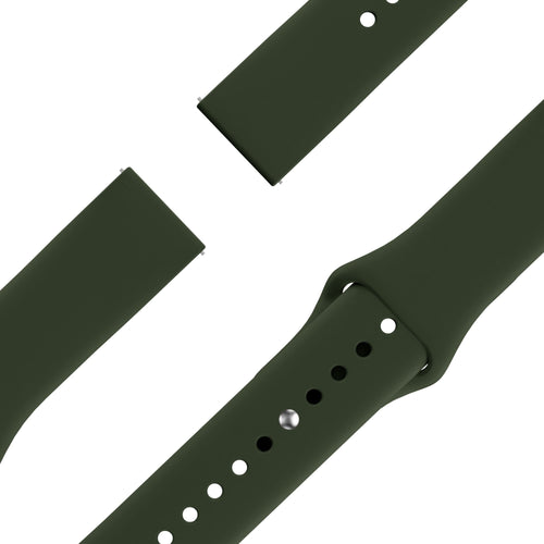 Bandz Huawei Watch GT 7 - 46mm Sport Strap 'Deluxe' (Olive Green)
