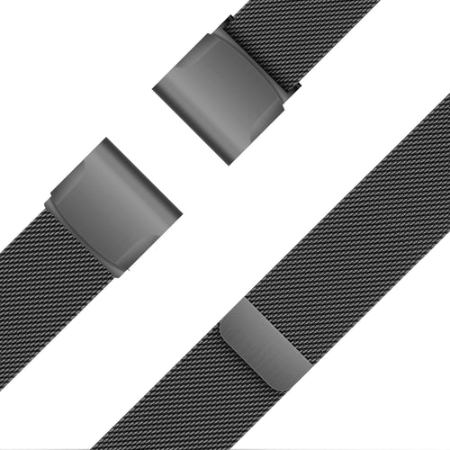 Bandz Garmin Descent Mk2S Milanese Loop Armband (Schwarz)