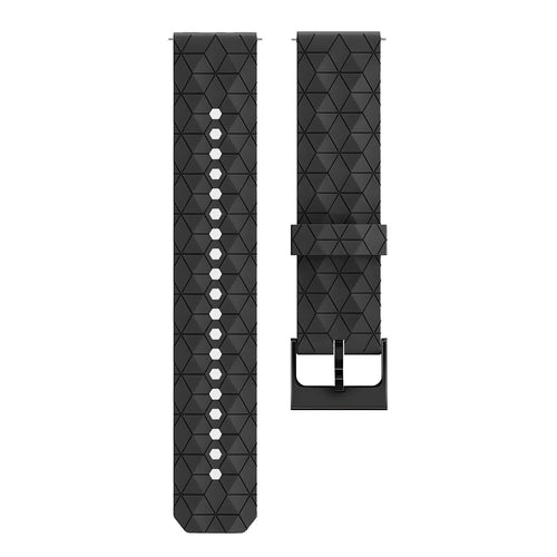 Correa silicona 'Hexa' Coros Apex 46mm (negro)