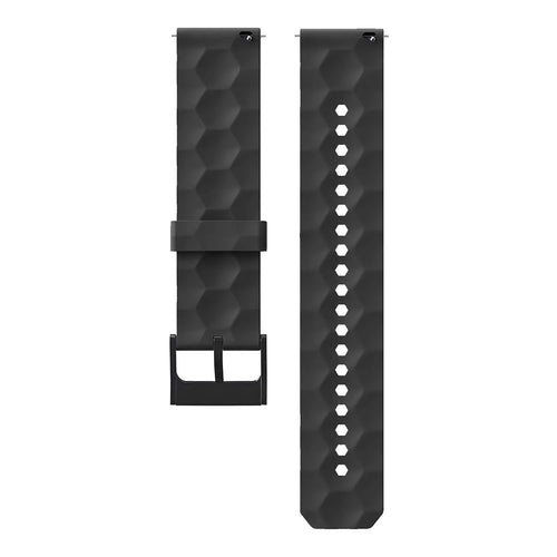 Suunto Run Silikonarmband Sechseck (schwarz)