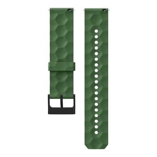 Withings Steel HR Sport Silicone Hexa Strap (Army Green)
