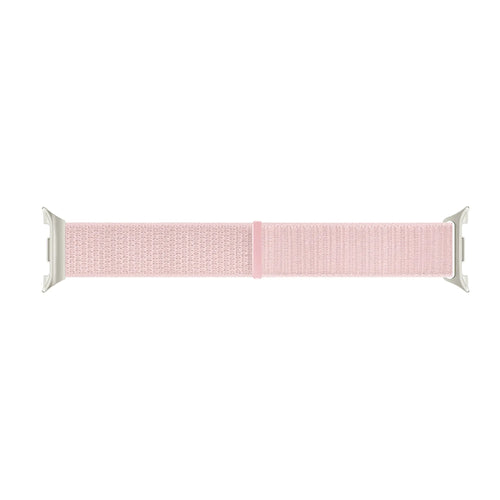Nylon Strap, light pink, laid flat, separate parts, direct top view