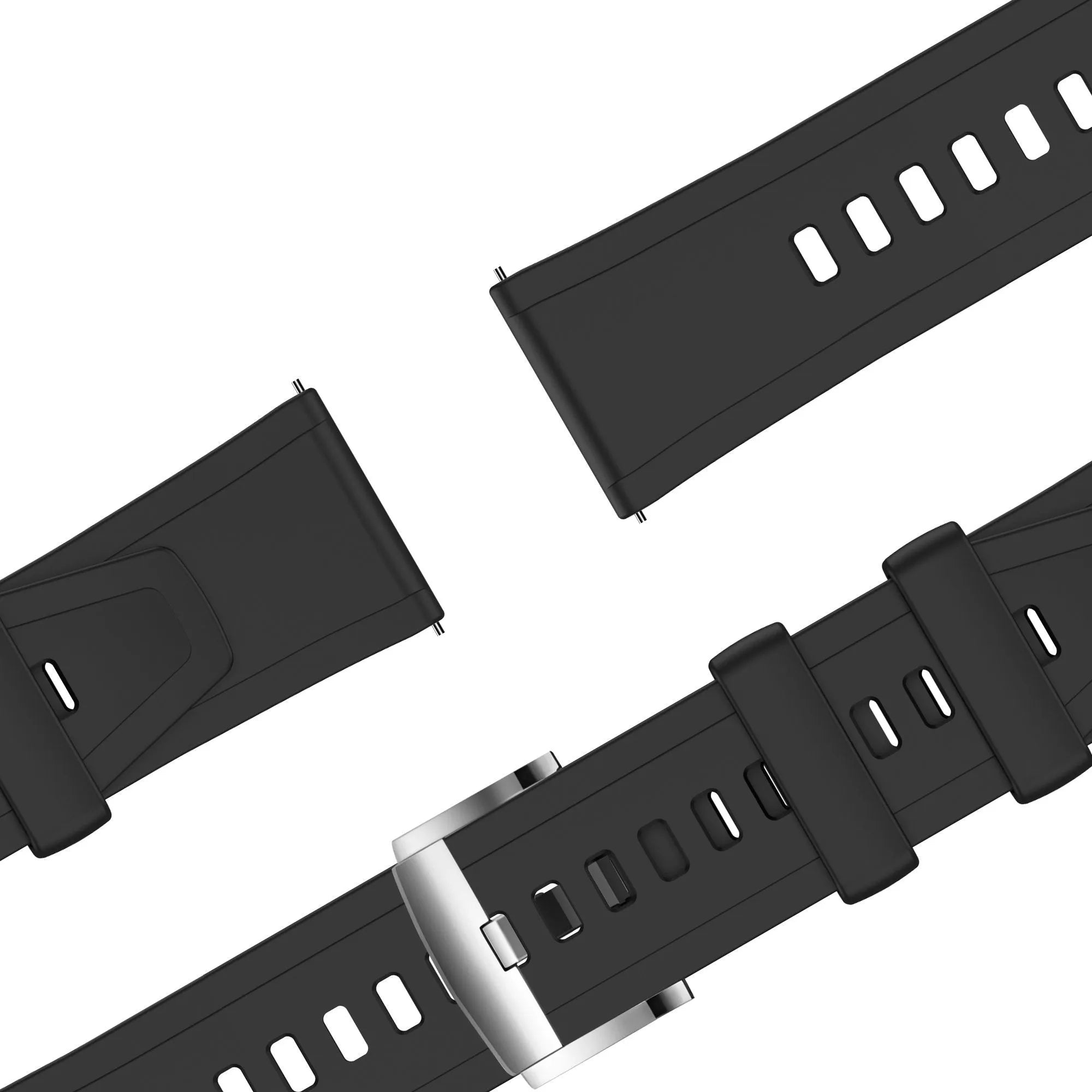 Bandz Amazfit Active Silicone Strap 'Easy Fit' (Black)