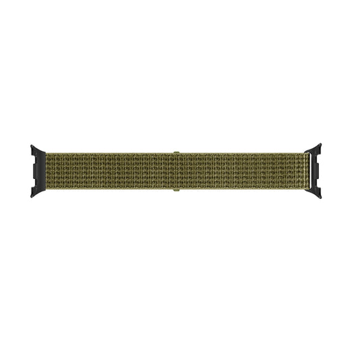  Samsung Galaxy Watch 8 Classic nylon bandje (olijf)