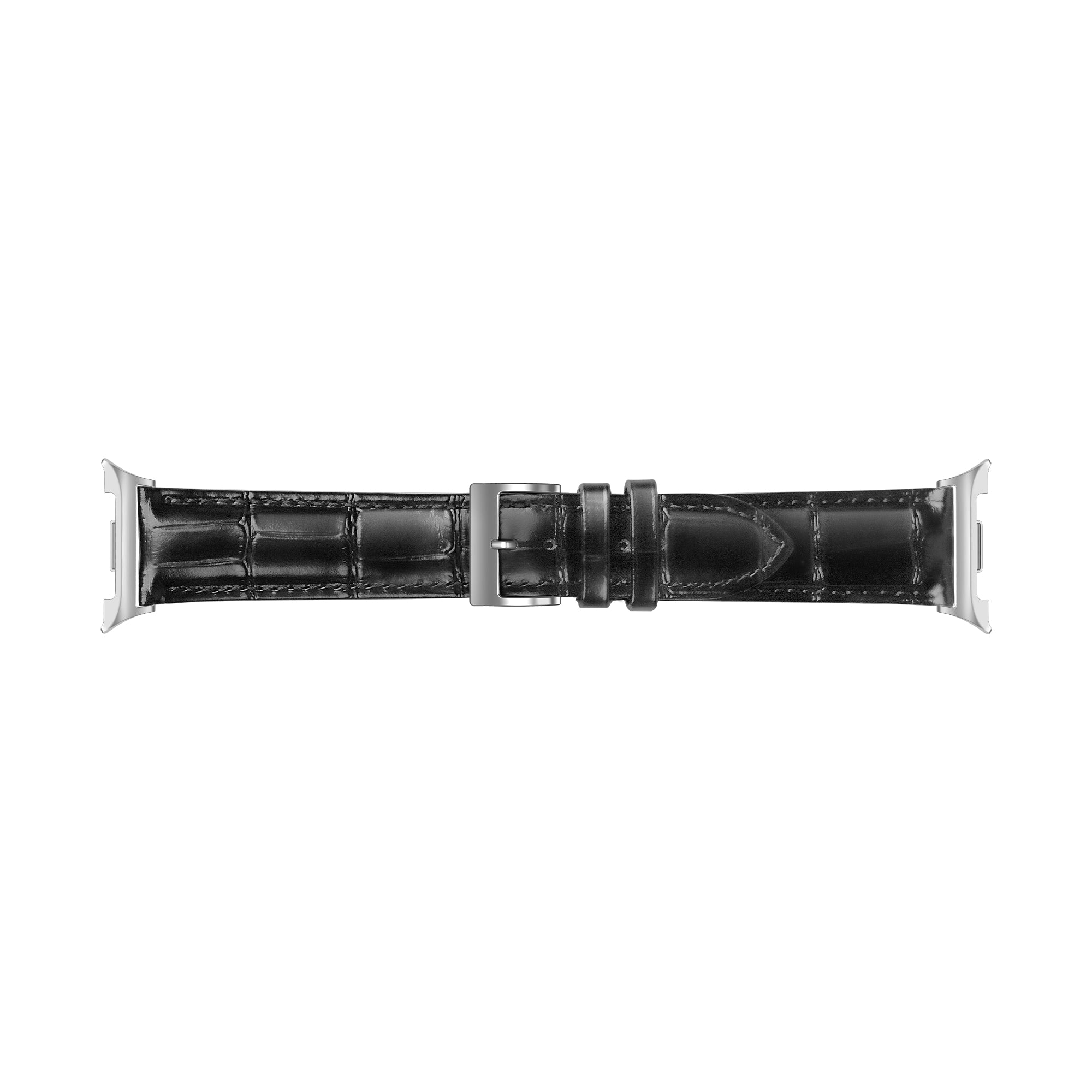 Bracelet cuir cocodrile Samsung Galaxy Watch 8 - 40mm (noir)