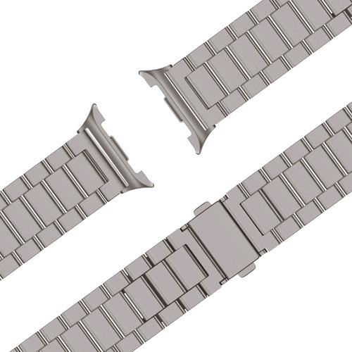 Bandz Samsung Galaxy Watch 8 - 44mm Steel Strap 'Classic' (Titanium)