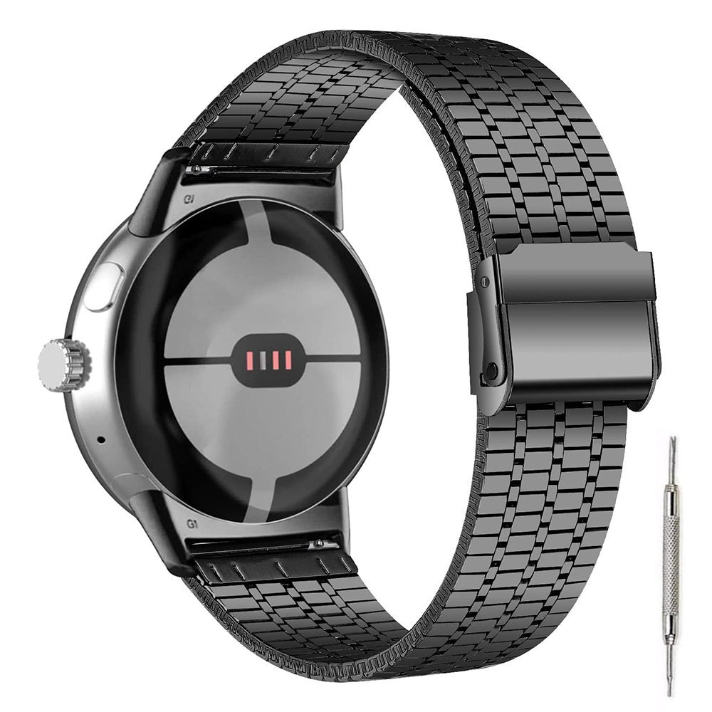 Google Pixel Watch 5 - 45mm roestvrij stalen band (zwart)