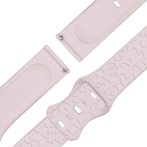 Bandz Garmin Bounce 2 Silicone Strap 'Leopard' (Pink)