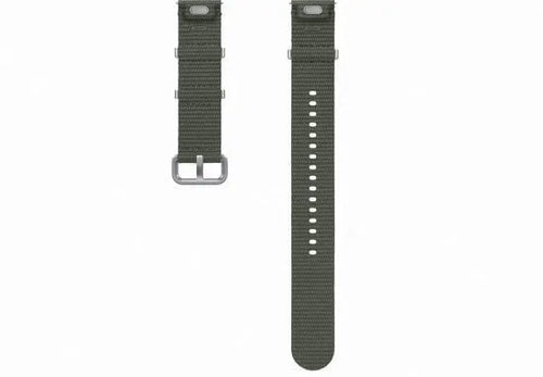 Nylon Athleisure Strap, khaki, laid flat, separate parts, direct top view