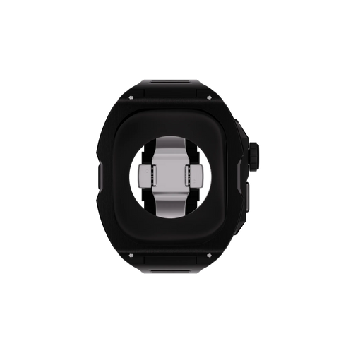 Reqior Boîtier avec bracelet en caoutchouc Apple Watch Ultra (noir)