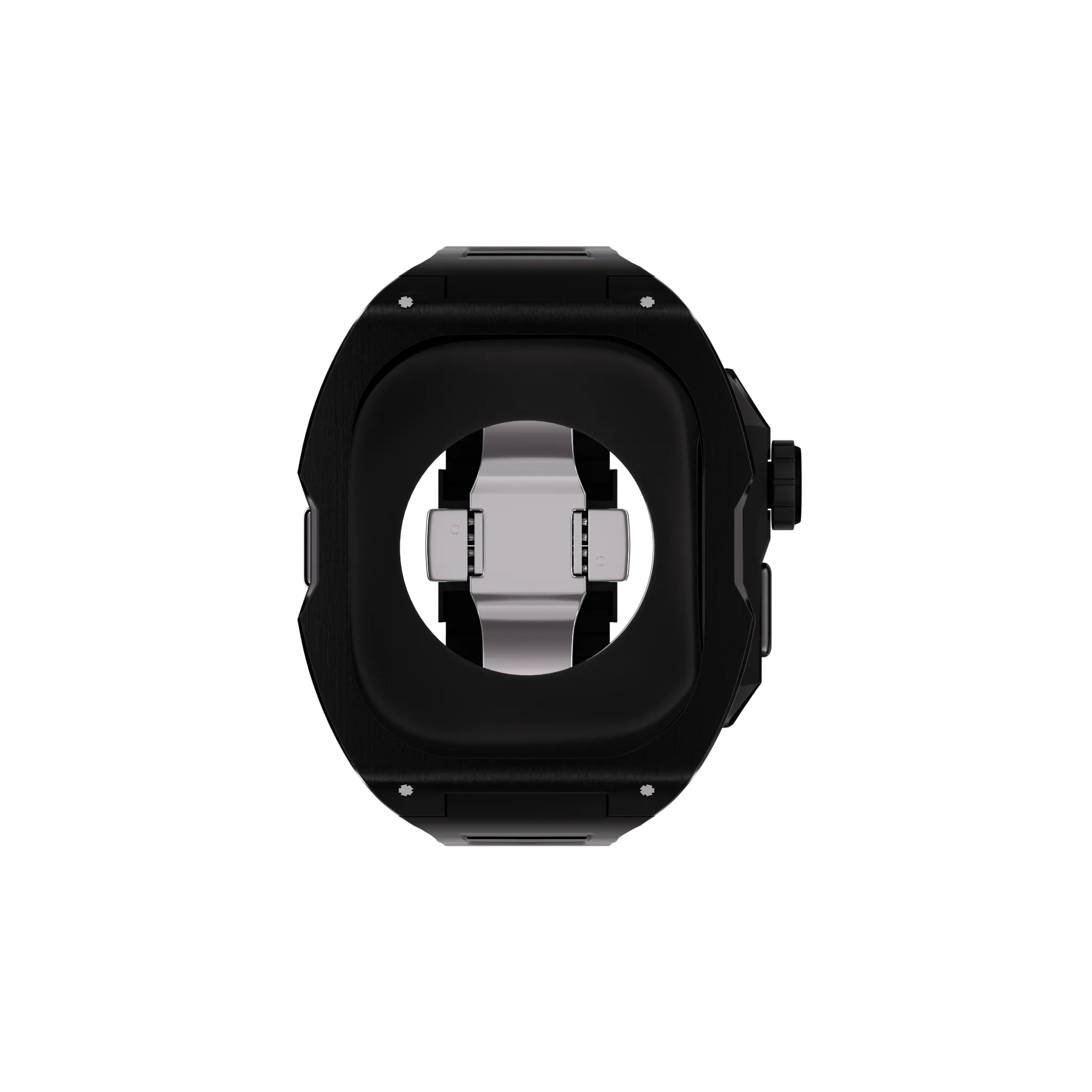 Reqior Boîtier avec bracelet en caoutchouc Apple Watch Ultra (noir)