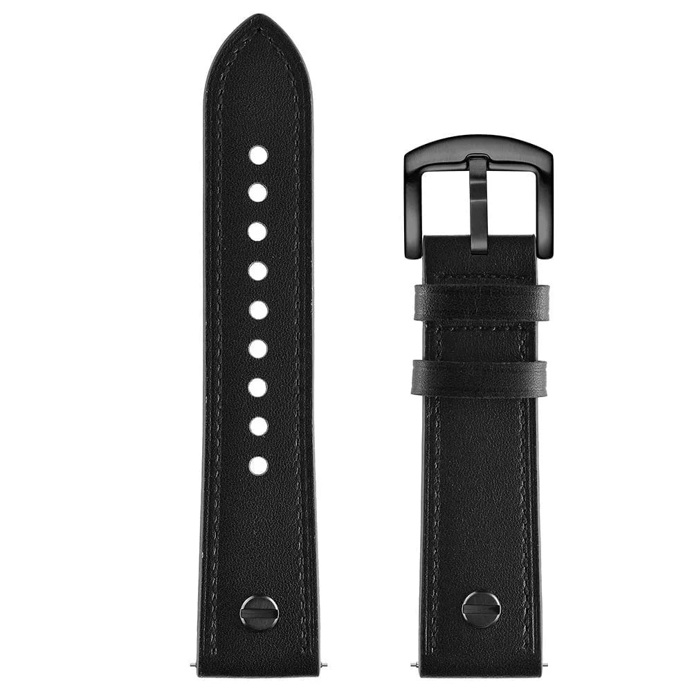 Amazfit GTR 4 Leather Strap with Screw (Black)