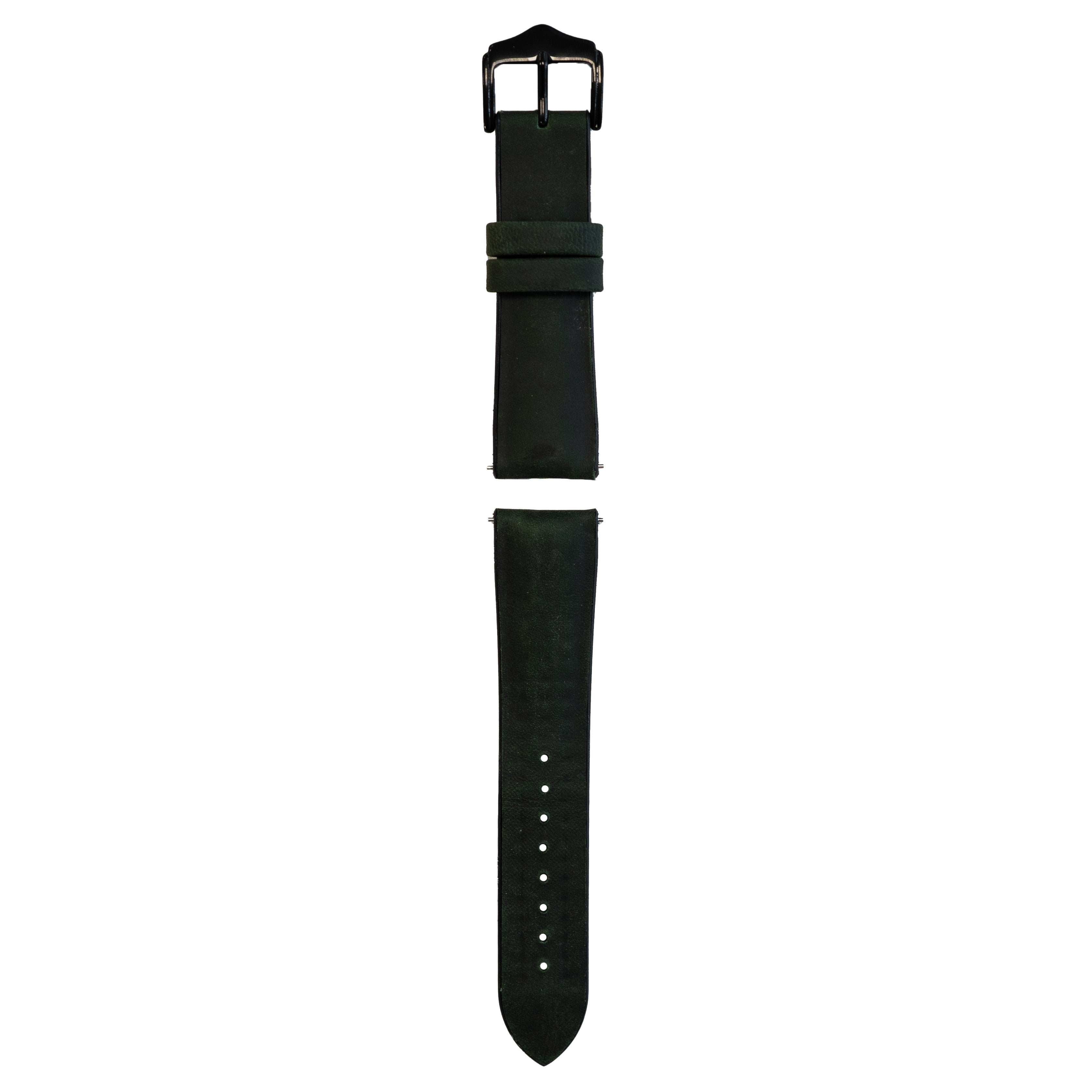 Withings ScanWatch Nova siliconen/leren bandje (groen)