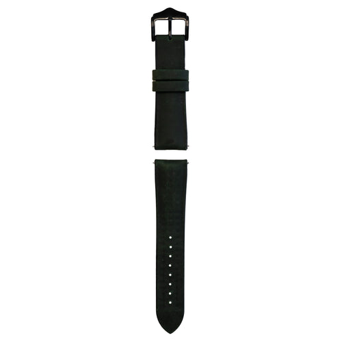 Bracelet cuir et silicone Amazfit Active 2 (vert)