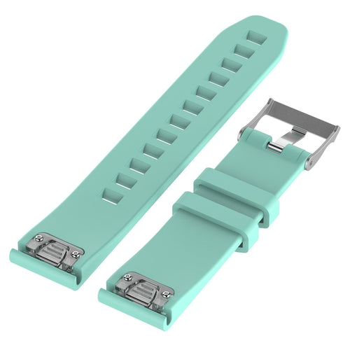 Garmin Descent G1 Glänzendes Silikonarmband (Aqua)