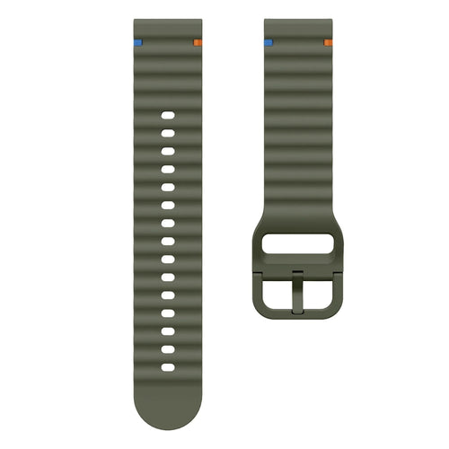 Suunto Run Wave Silikonarmband (Armeegrün)