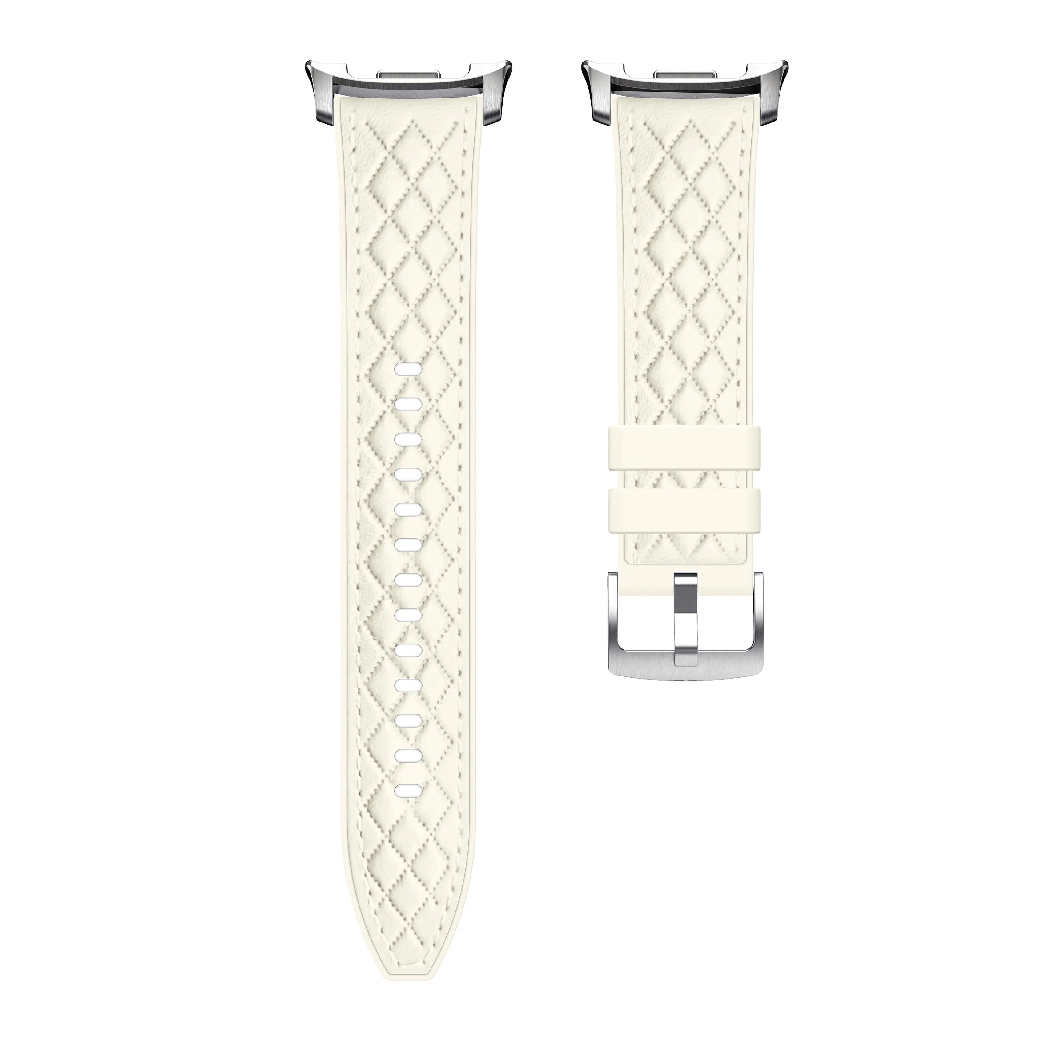 Correa cuero híbrida diamond Samsung Galaxy Watch 9 - 40mm (beige)