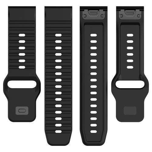 Garmin D2 Mach 2 - 47mm Outdoor Silikonarmband (Schwarz)