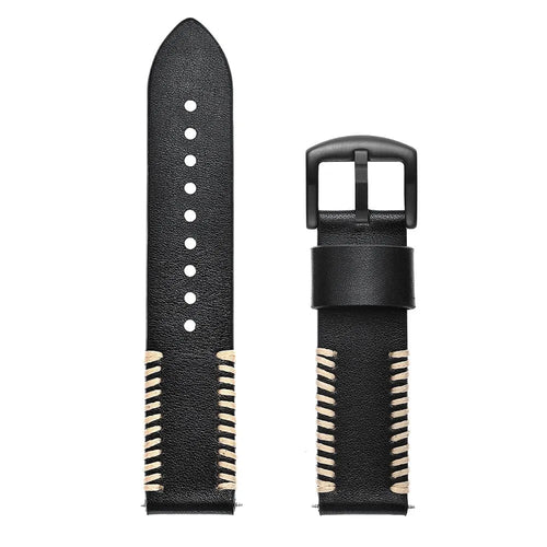 Correa cuero cosida Suunto Vertical 2 (negro)