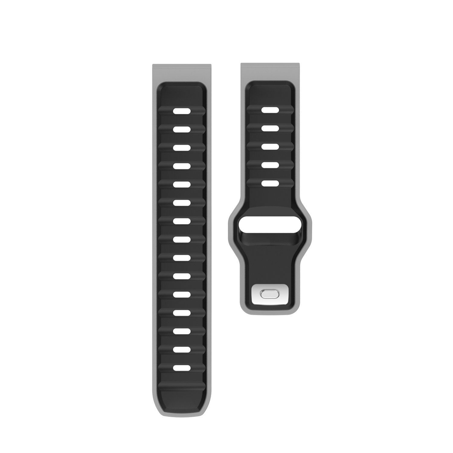Samsung Galaxy Watch 5 44 mm Outdoor -Duo Silikonarmband (schwarz/grau)