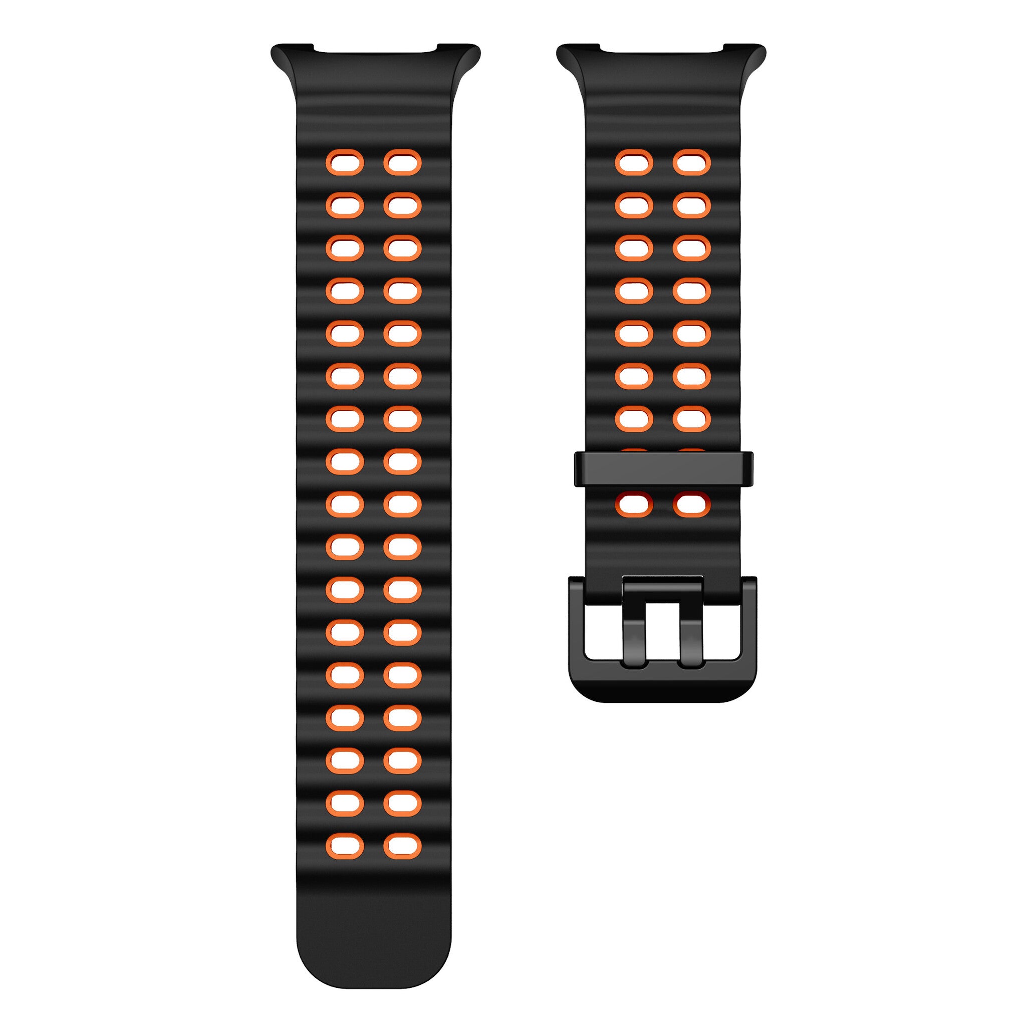 Samsung Galaxy Watch 9 - 40mm Ocean Strap (Black/Orange)
