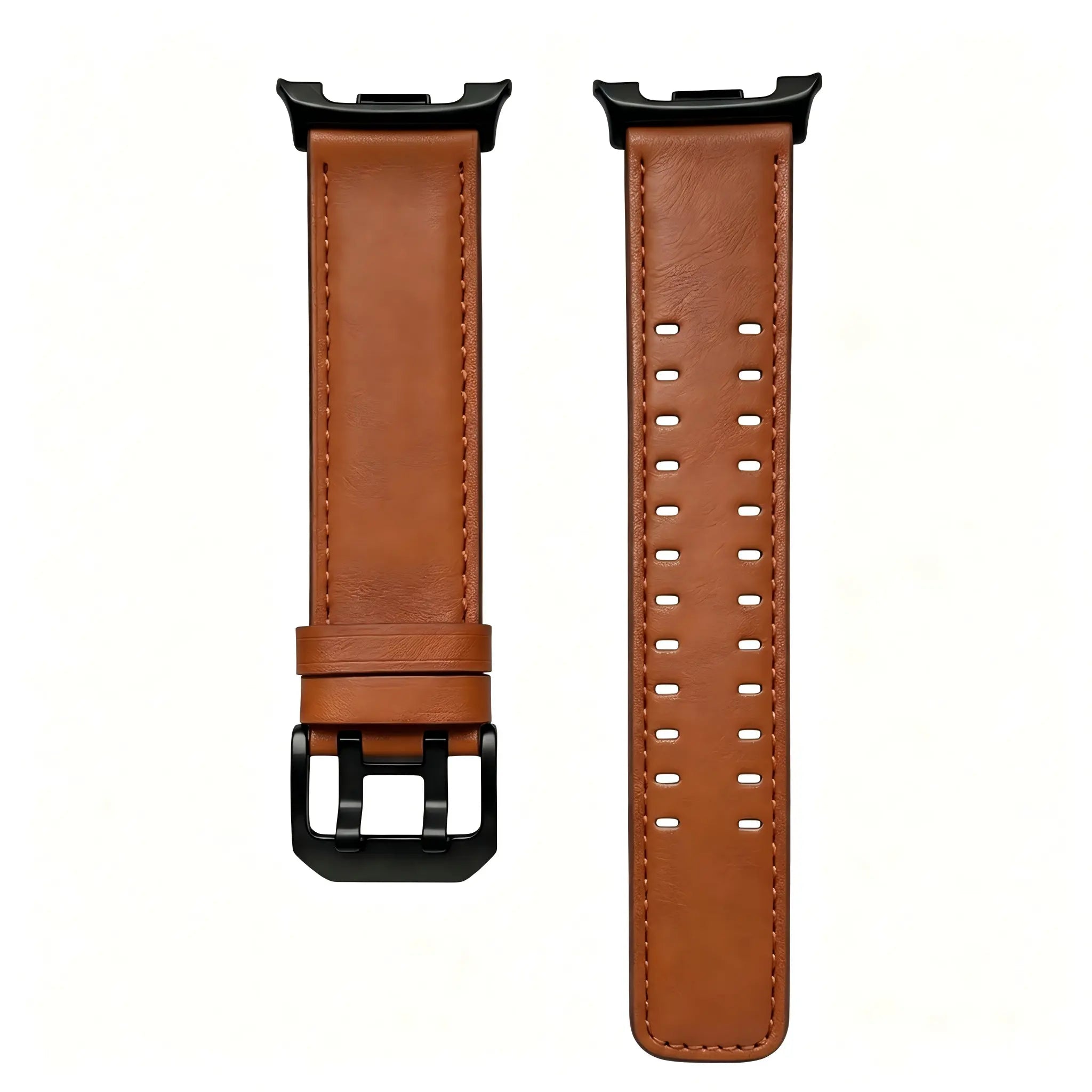 Samsung Galaxy Watch 8 - 40mm double pin leren band (bruin)