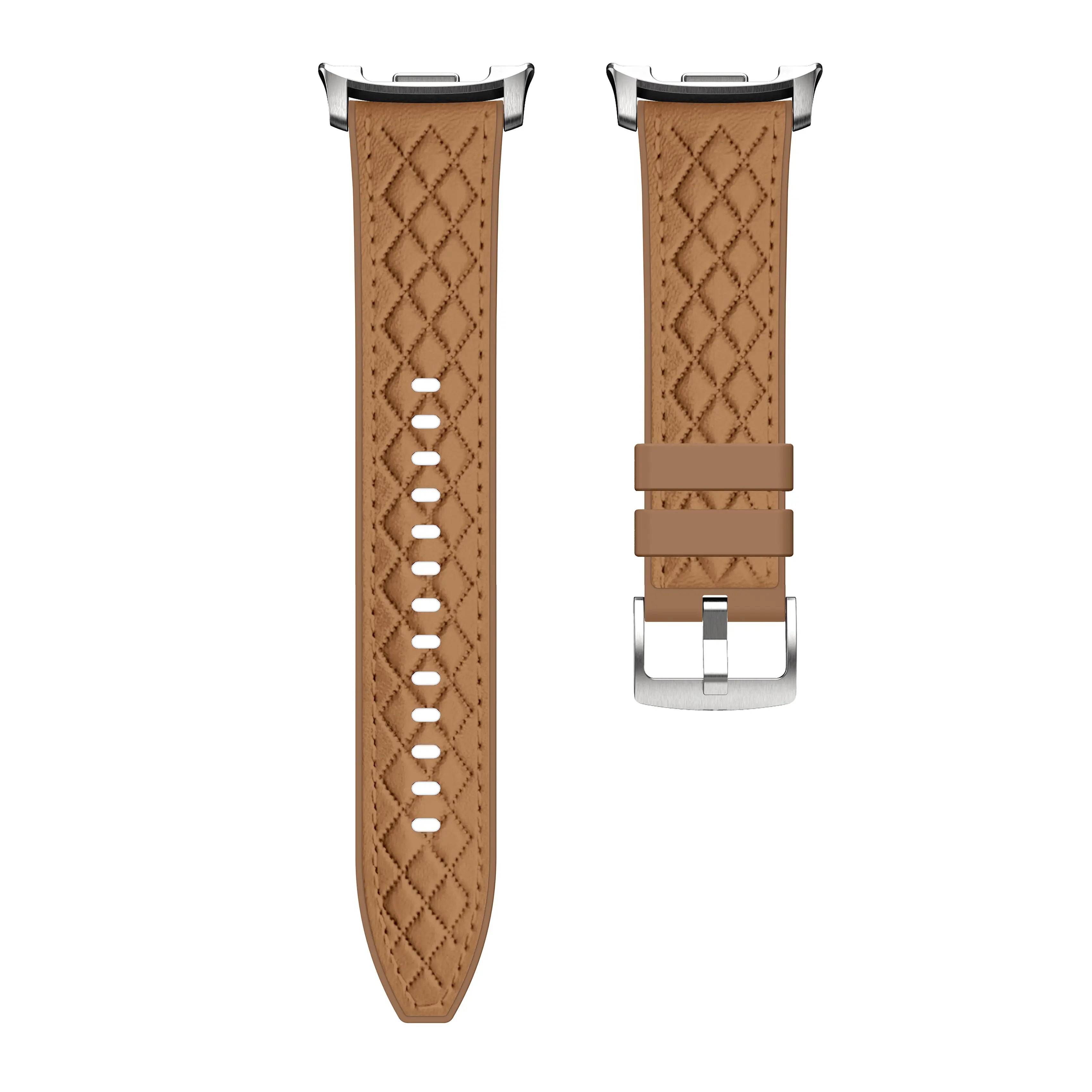 Correa cuero híbrida diamond Samsung Galaxy Watch 9 - 40mm (marrón)
