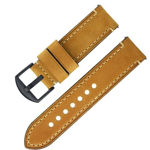 Bracelet cuir véritable Oppo Watch X2 Mini (marron)