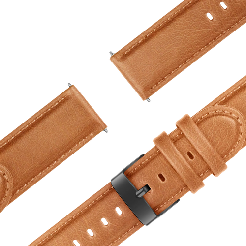 Bandz Garmin Forerunner 245 Lederarmband 'Classic' (Braun)