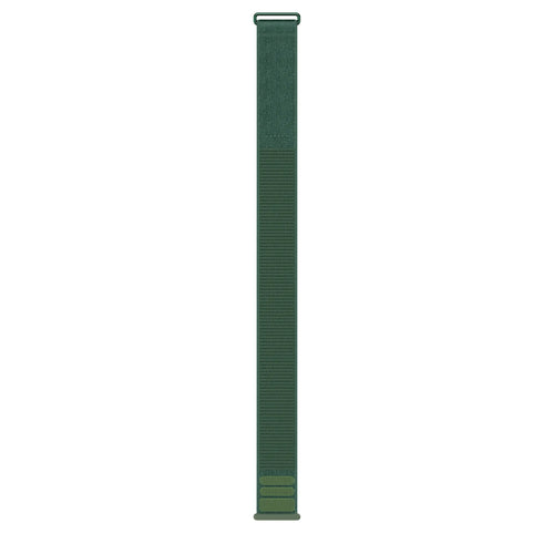 Nylon Strap 'Classic', viridian, laid flat, separate parts, direct top view