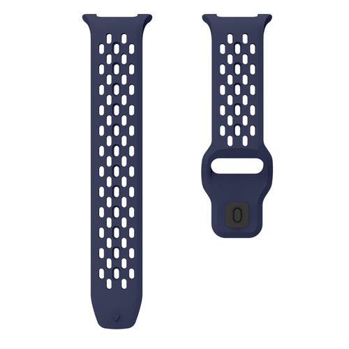 Samsung Galaxy Watch 8 - 40mm Silikonarmband mit Löchern (Dunkel Blau)
