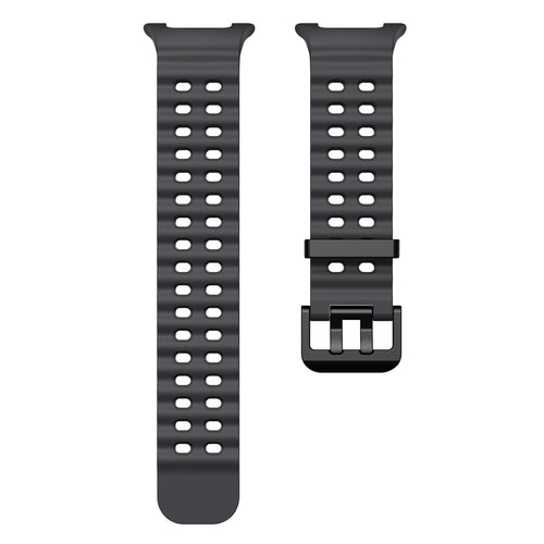 Samsung Galaxy Watch 8 - 44mm Ocean Armband (Dunkel Grau/Schwarz)