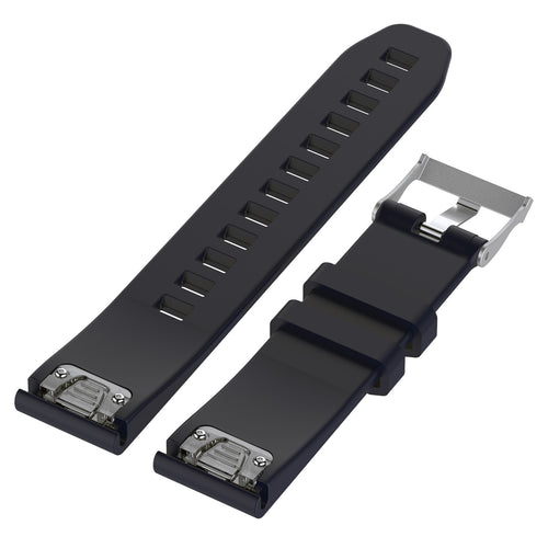 Garmin Descent Mk2S Glänzendes Silikonarmband (Dunkel Blau)