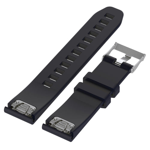 Garmin Quatix 8 - 47mm glossy silicone band (donkerblauw)