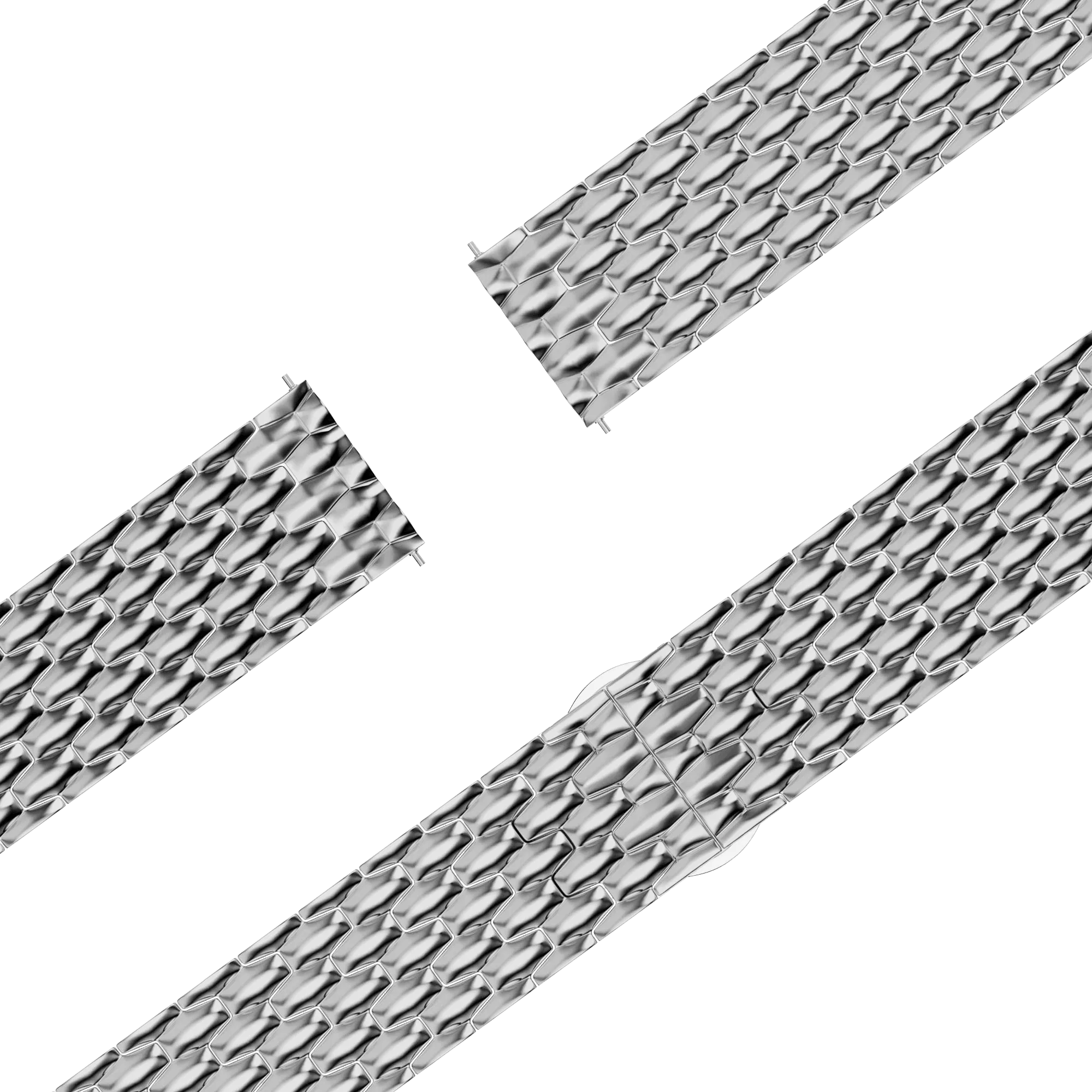 Bandz Garmin Approach J1 Stahlarmband 'Dragon' (Silber)