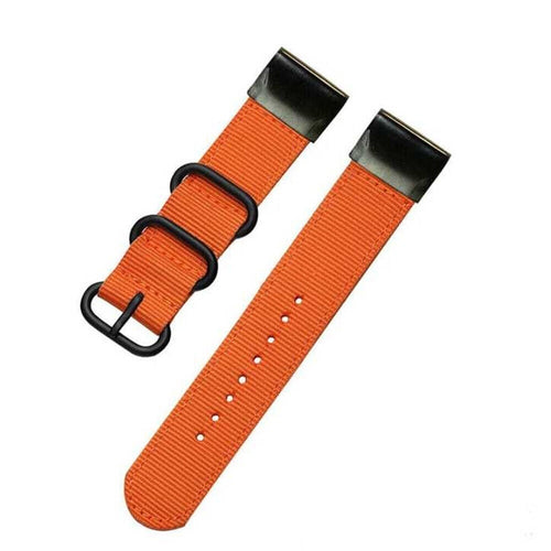 Bracelet nylon avec boucle Garmin Fenix 8 Pro - 47mm (orange)
