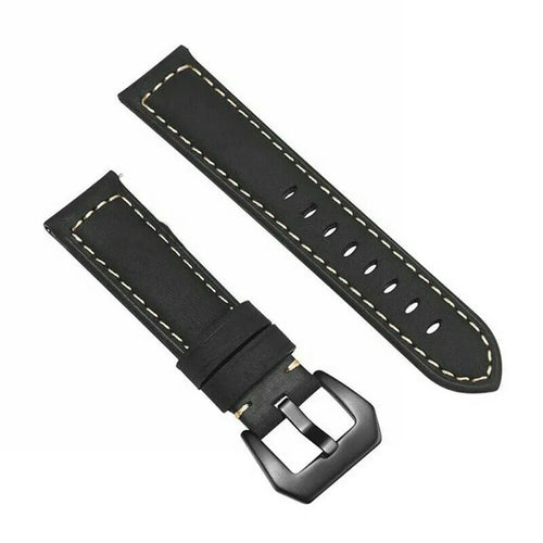 Fossil Gen 4 Explorist (HR) Lederarmband (Schwarz)