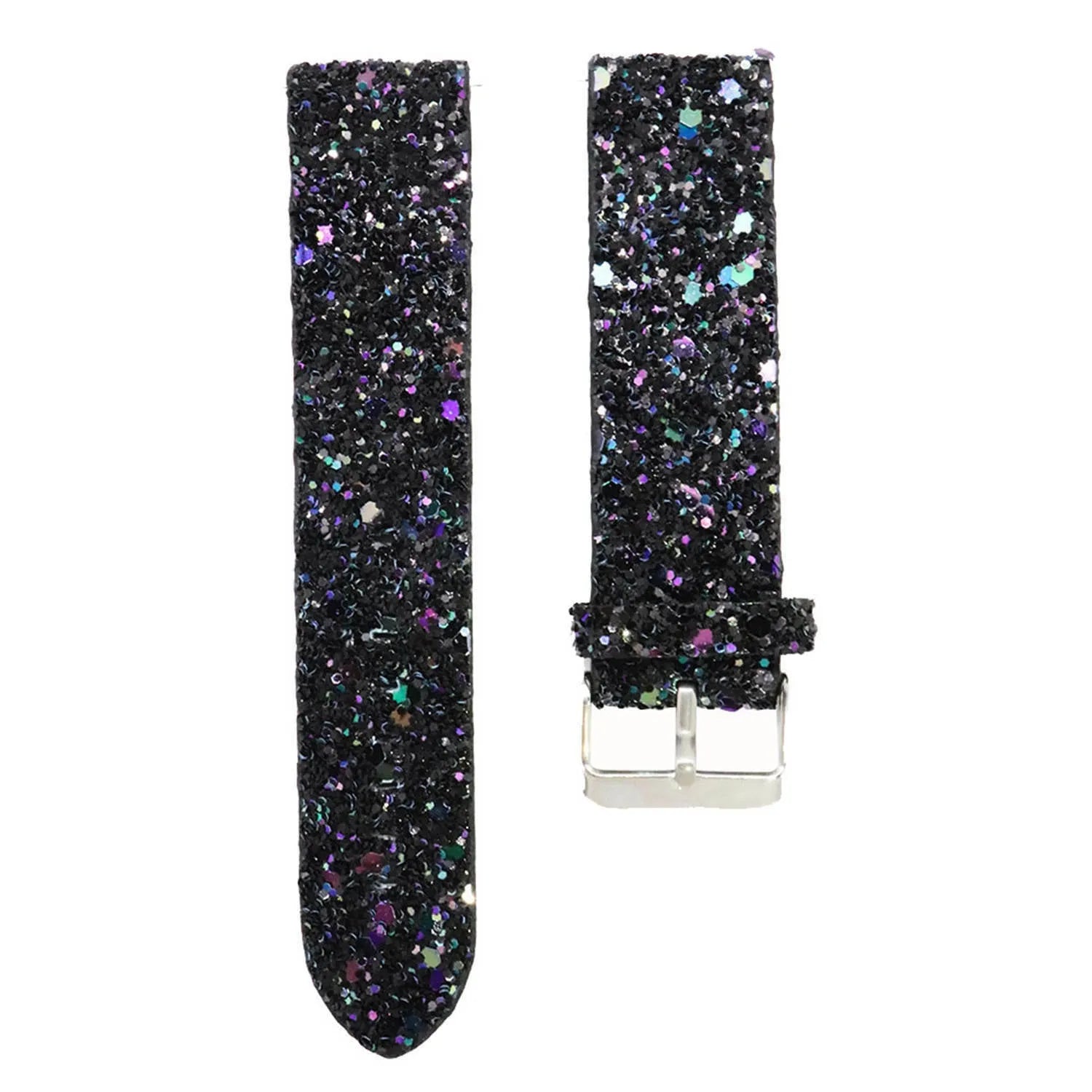 Amazfit GTS 4 Glitter Leather Strap (Black)