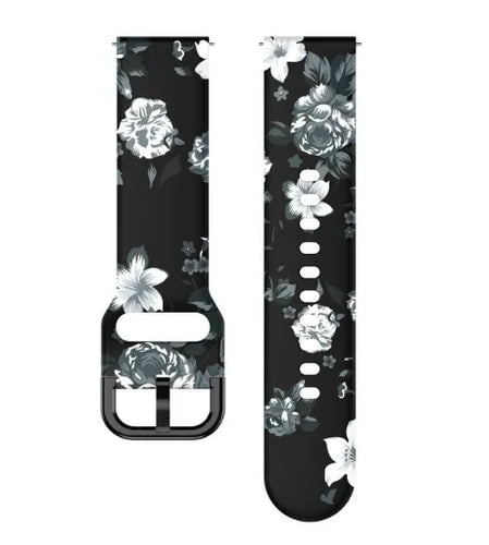 Grey Flower Amazfit Active 2 Strap