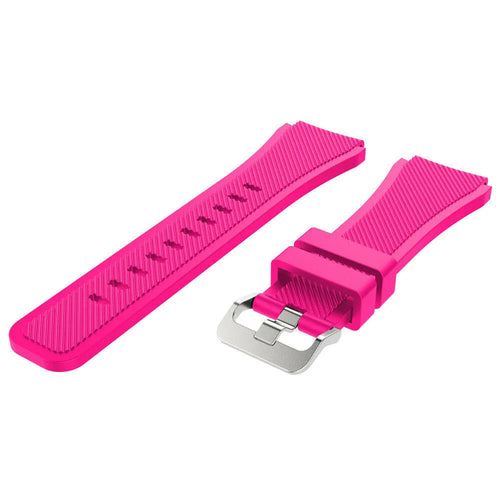 Coros Pace 3 Twill Silikonarmband (Knallige Rosa)