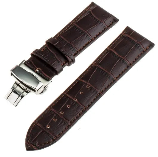 Amazfit GTS 4 Luxury Leather Strap (Dark Brown)