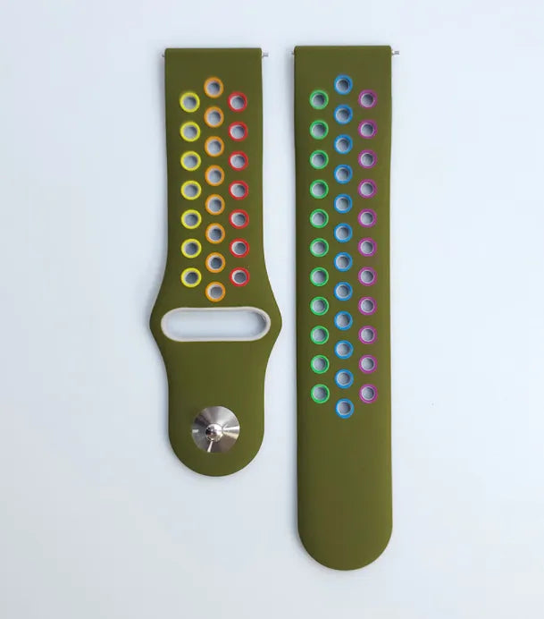 Withings Steel HR - 40mm Sportarmband (Dunkel Grün/Mehrfarbig)