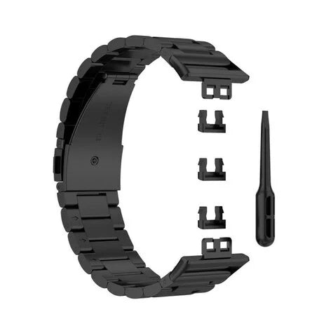 Bracelet acier Huawei Watch Fit SE (noir)