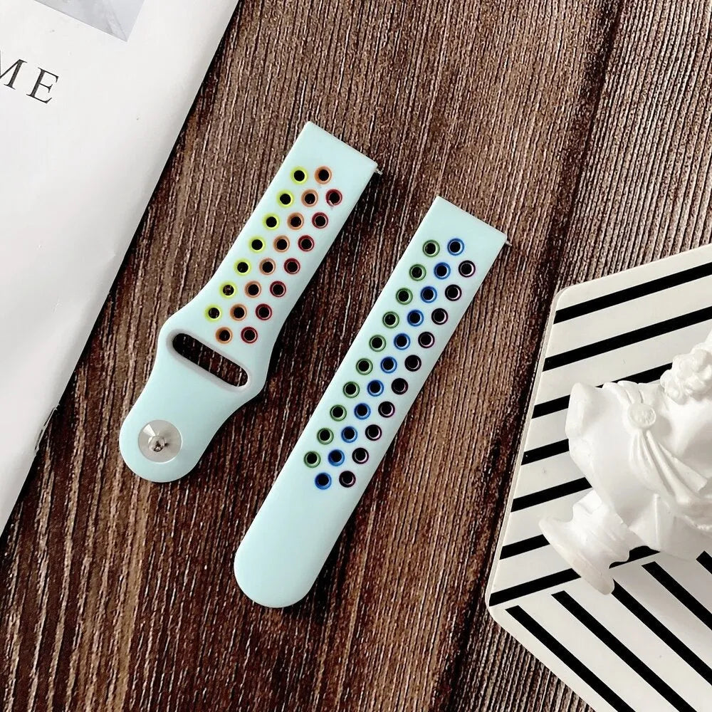 Coros Apex 2 Pro Sport  Strap (Light Blue/Colourful)