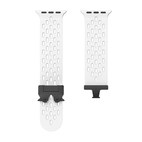 Apple Watch Silicone Air Strap with P-Buckle (White)