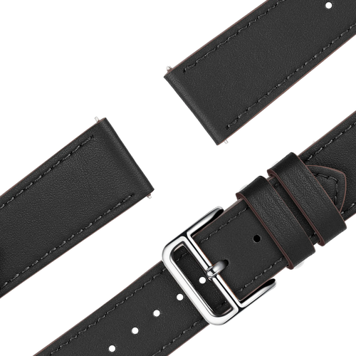 Bandz Garmin Vivomove 3s Leather Strap 'Deluxe' (Black)