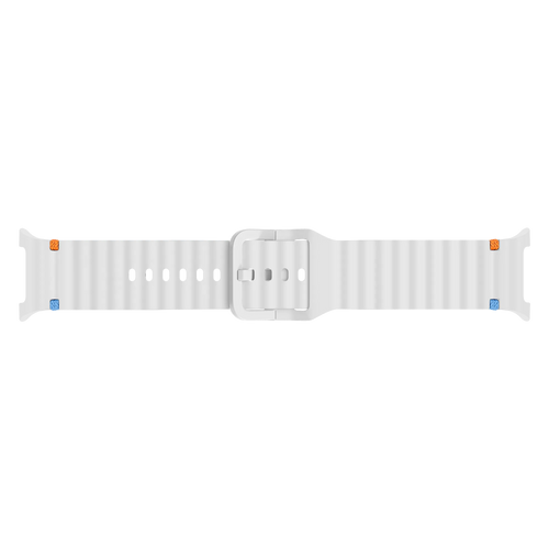 Samsung Galaxy Watch 8 - 40mm Wave Silicone Strap (White)